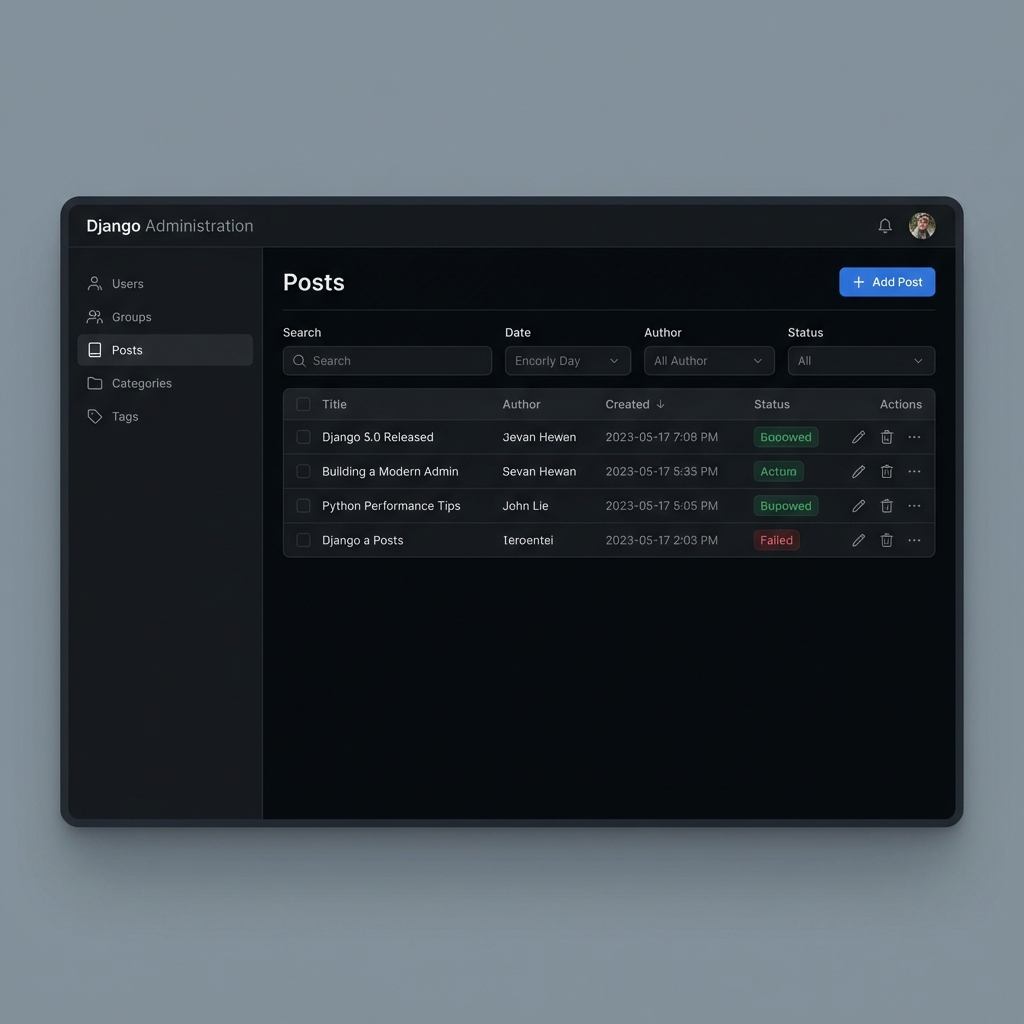 Django Admin Screenshot