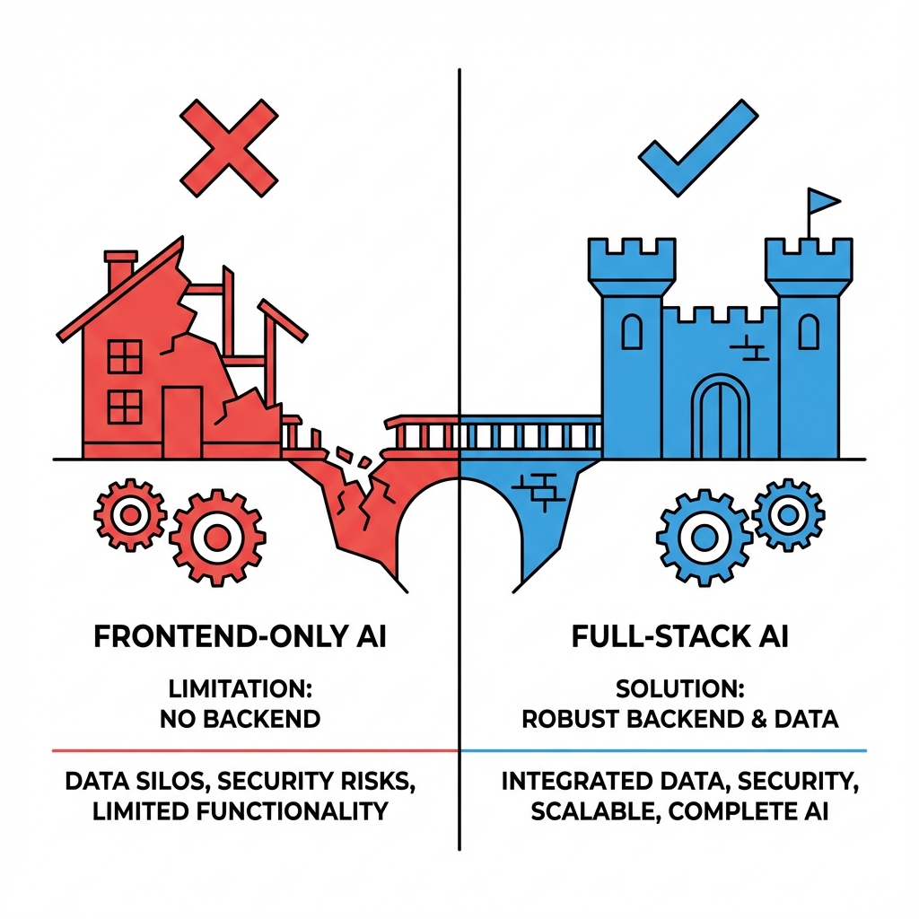 Frontend-Only AI Tools Problem Illustration