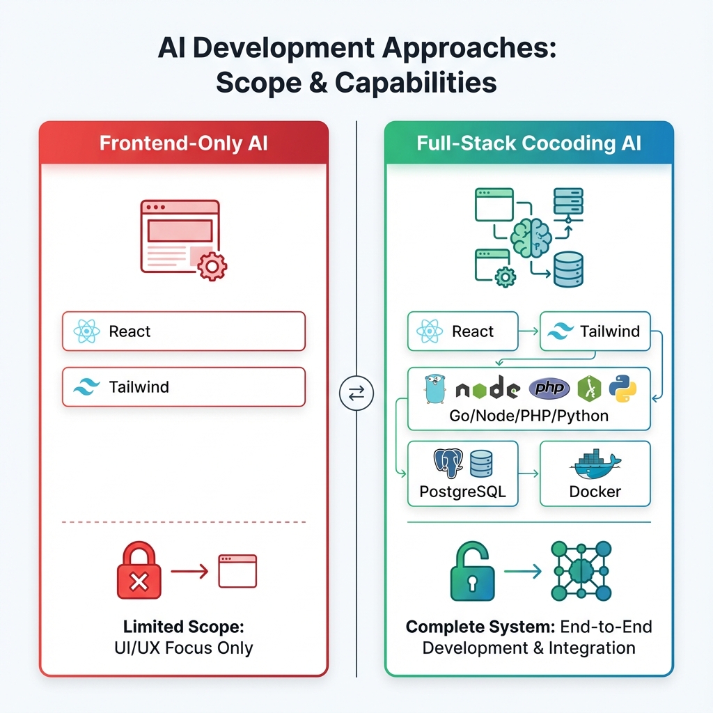 Full-Stack vs Frontend-Only AI Tools