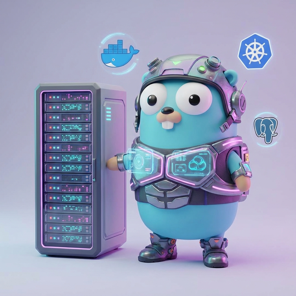 Go Gopher with Modern Tech Stack