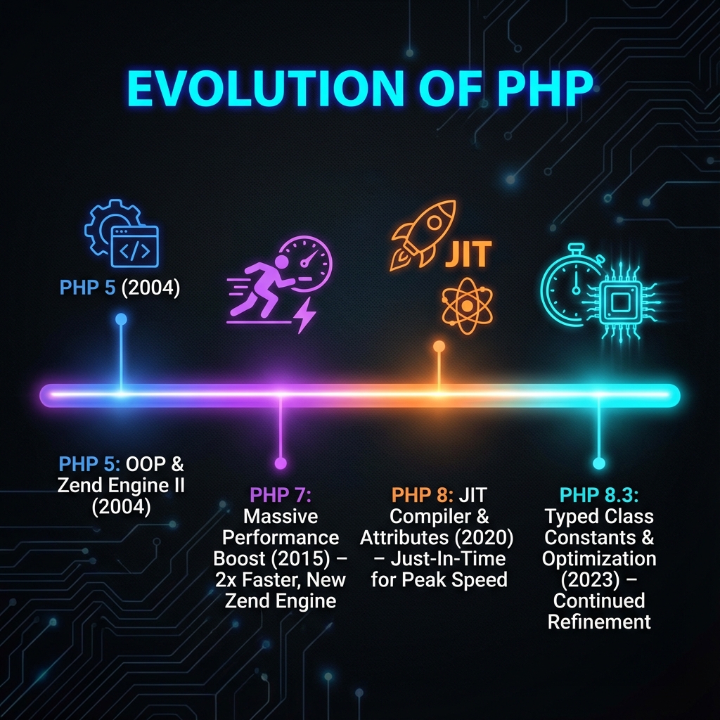 PHP Evolution Timeline