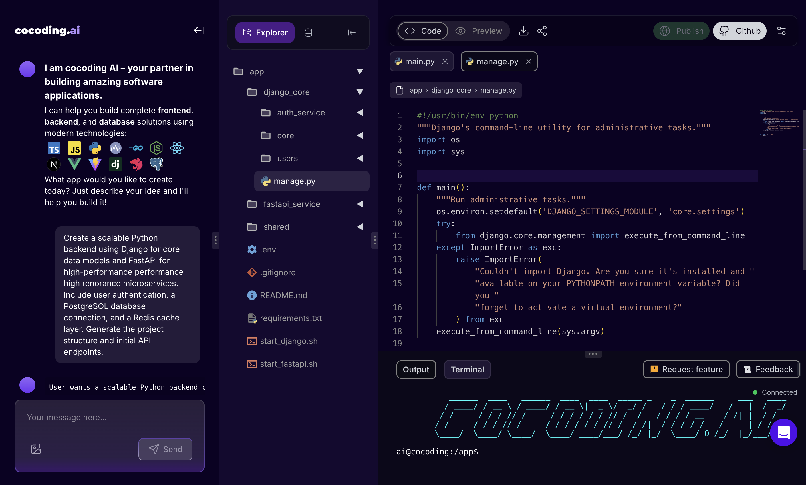 Real Cocoding AI Python Development Example